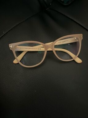 Tom Ford Women's Nude Cat-Eye Optical Glasses